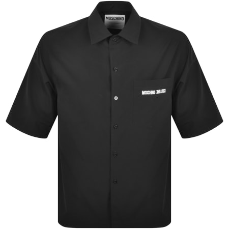 Moschino Short Sleeve Logo Shirt Black | Mainline Menswear